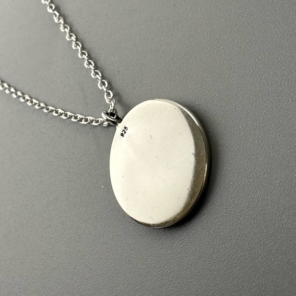 Sterling Silver Starry Night Mountain Pendant - Picture 5 of 10